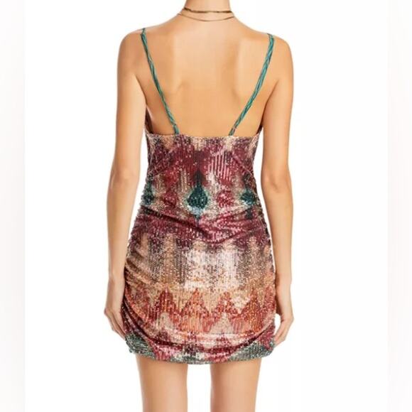 Ramy Brook Nia Mini Dress Allover Sequins Women’s Sz 2 - Picture 6 of 12